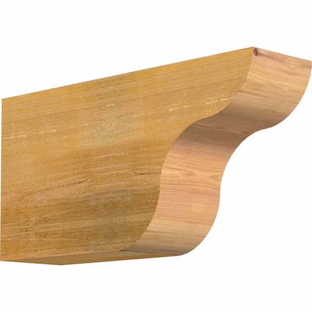 Ekena Millwork Carmel Rough Sawn Rafter Tail, Western Red Cedar, 6"W x 12"H x 24"L RFT06X12X24CAR00RWR